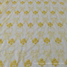 CC-21-174 HIGH QUALITY VOILE BASECHARIN-YARN  EMBROIDERY CURTAIN AND FABRIC